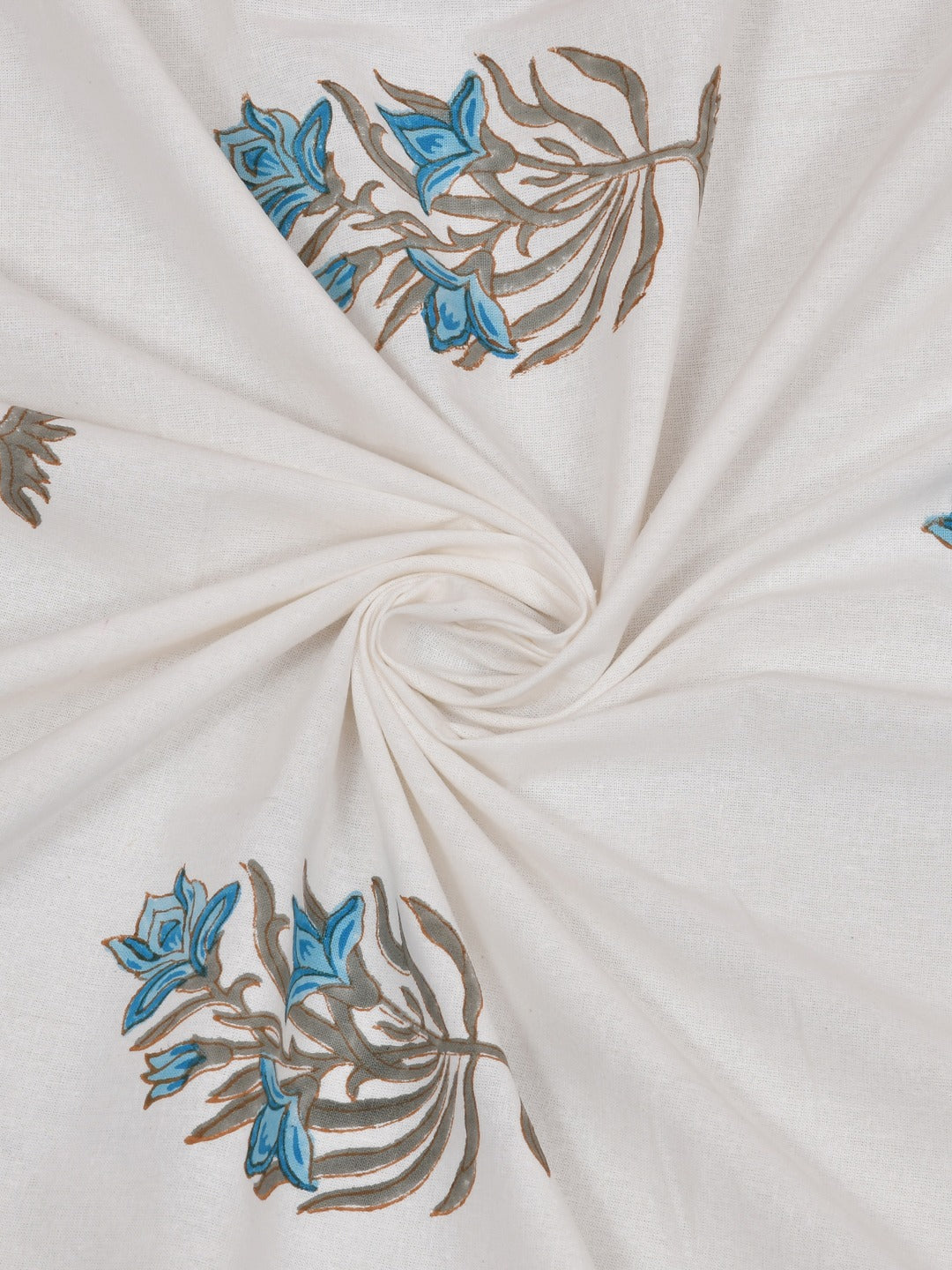 Double King Handblock Print Bedsheet with 2 Pillow Covers