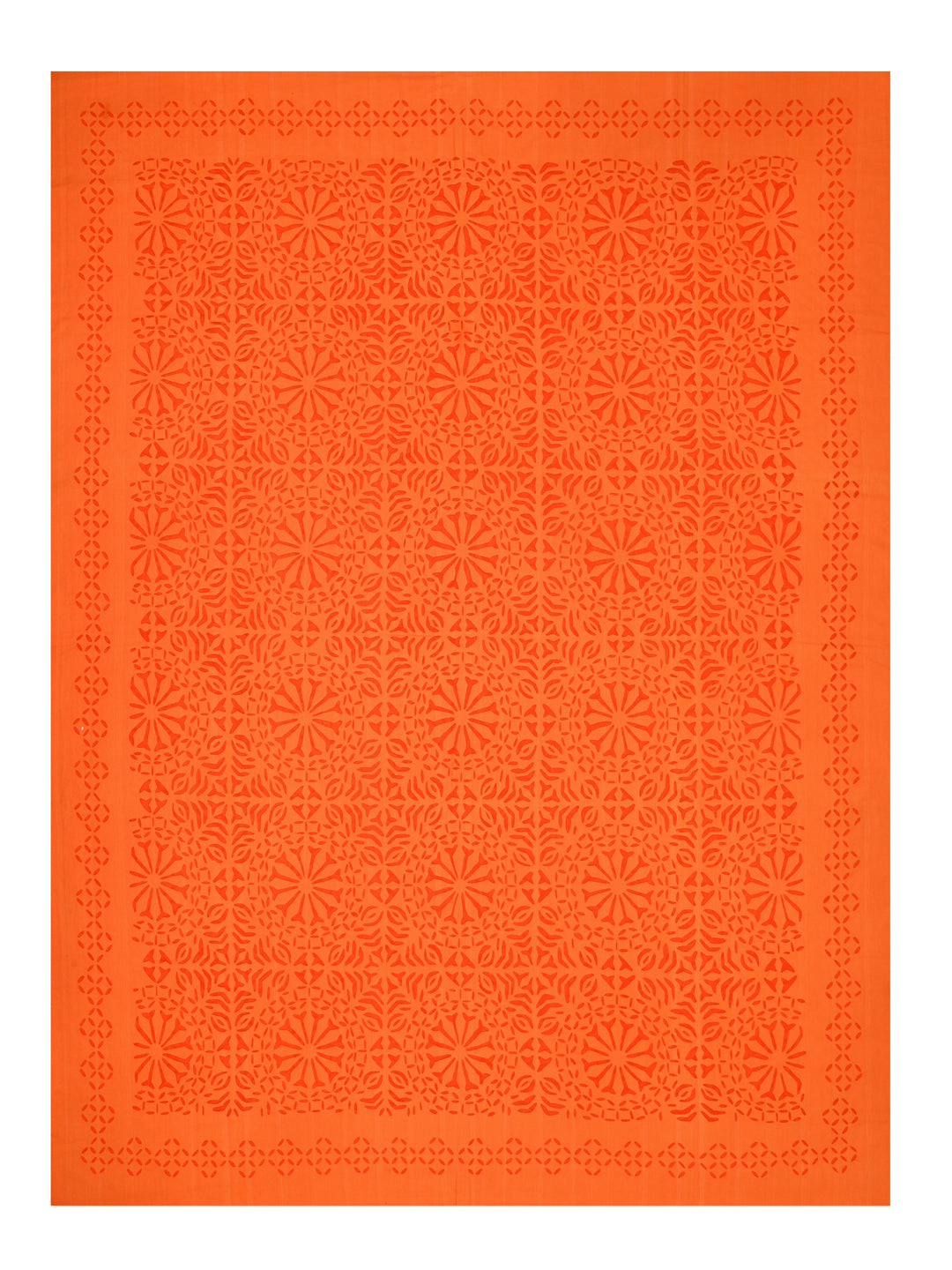 Applique cut work cotton Bedcover with 2 Pillow Covers