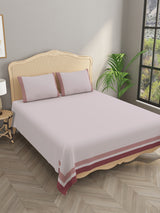 Double King 300 TC Bedsheet with 2 Pillow Covers