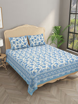Double King Bedsheet with 2 Pillow Covers