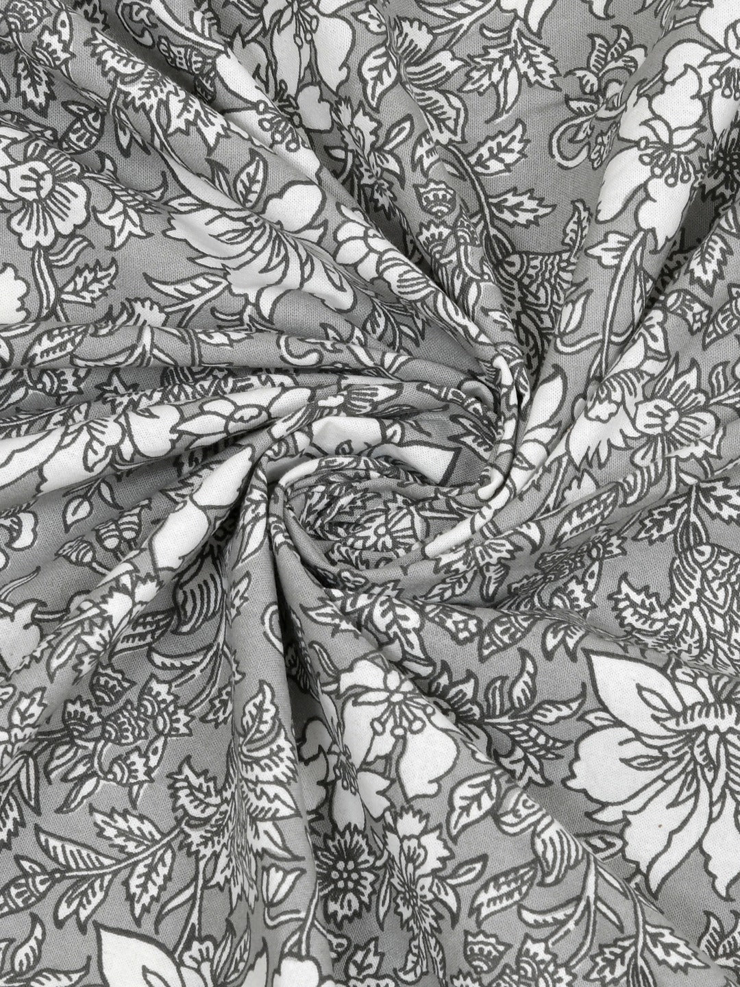 Floral Printed Bedding Set - 1 King Bedsheet, 1 Comforter, 2 Pillow Covers