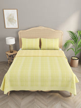 Applique cut work cotton  Bedcover with 2 Pillow Covers