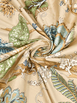Premium Glaze Cotton Floral Print Super King Bedsheet with 2 Pillow Covers