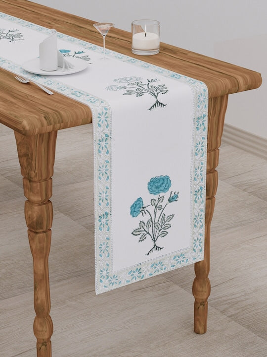 Handblock printed Table runner - 12X70 inch