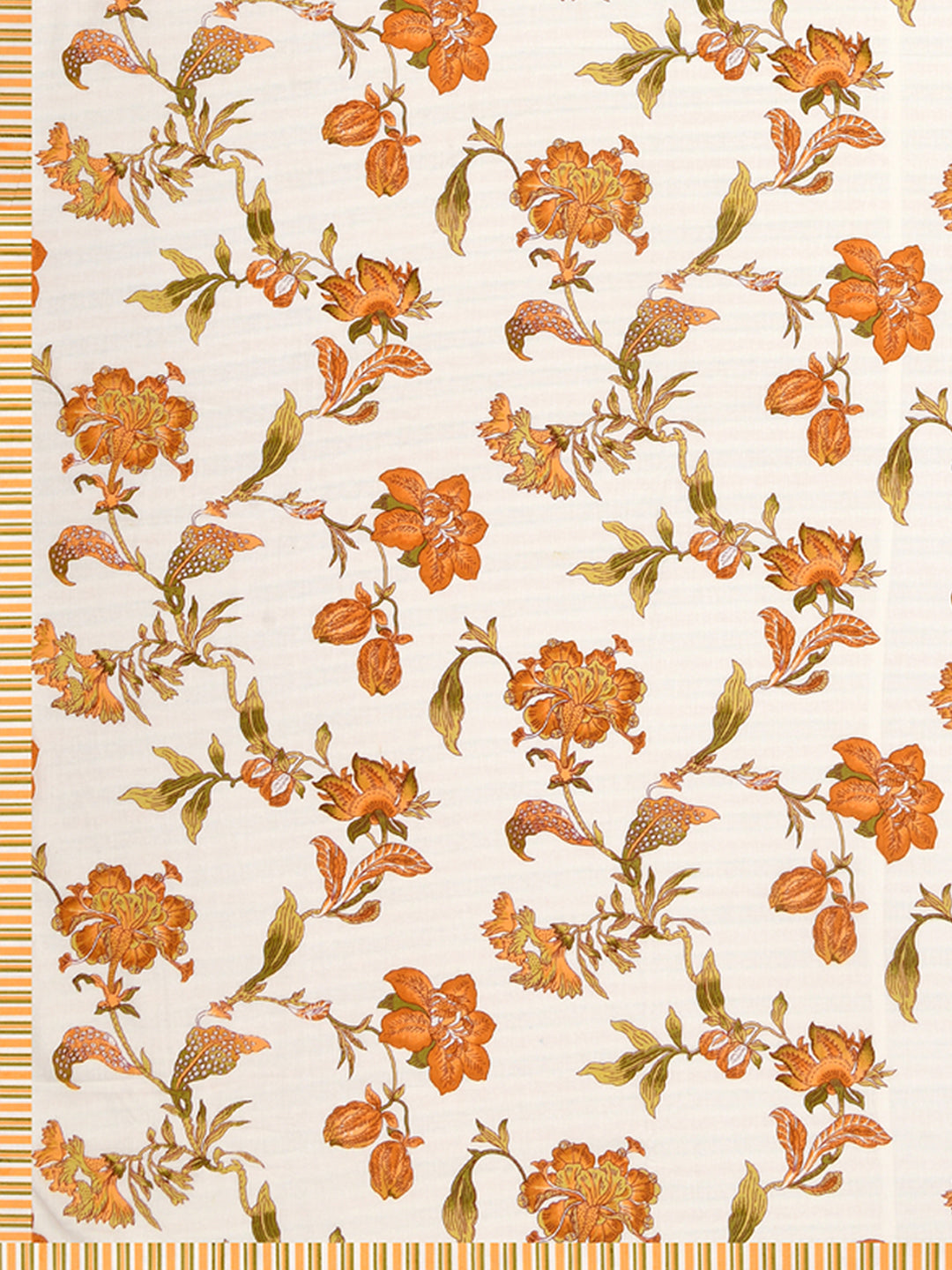 Double Bed Floral Print Reversible Dohar/AC Blanket in Thick Cotton