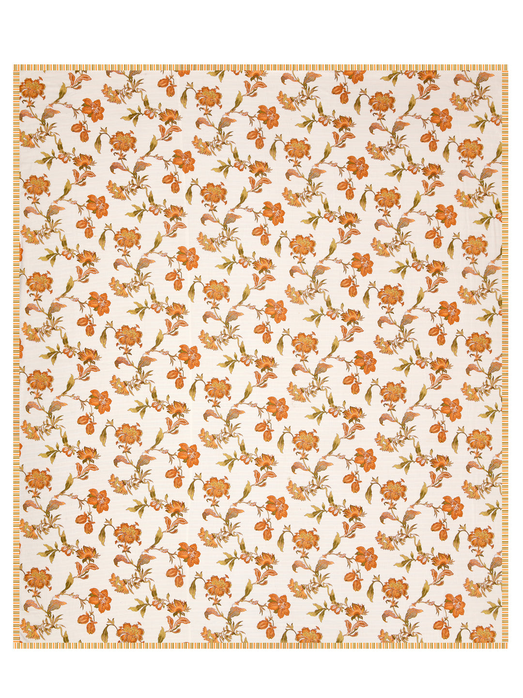 Double Bed Floral Print Reversible Dohar/AC Blanket in Thick Cotton