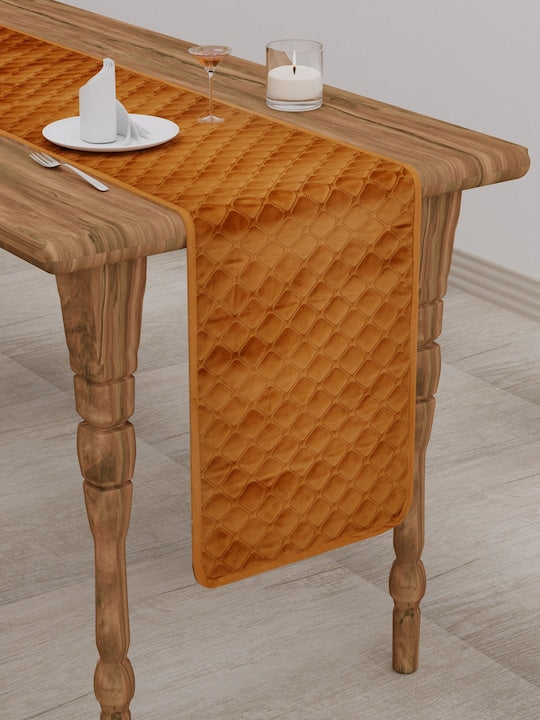 Velvet quilted Table Runner - 14X72 inch