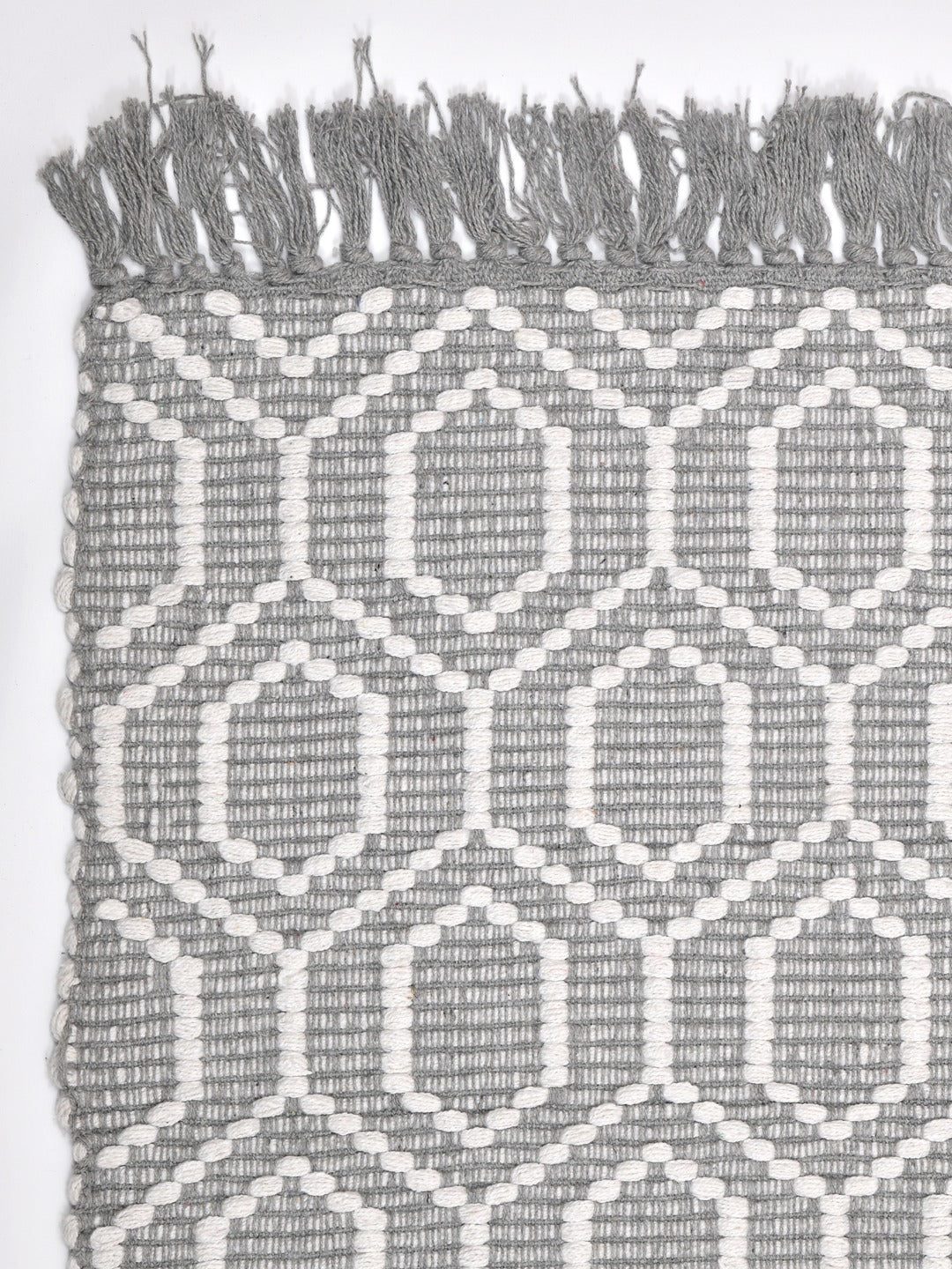 Self Pattern Cotton Rug - 44X25 Inches