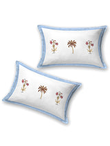 Floral Printed Bedding Set - 1 King Bedsheet, 1 Jaipuri Razai/Quilt, 2 Pillow Covers