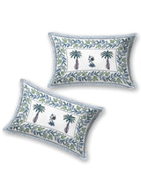 Floral Printed Bedding Set - 1 King Bedsheet, 1 Jaipuri Razai/Quilt, 2 Pillow Covers