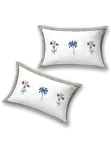 Floral Printed Bedding Set - 1 King Bedsheet, 1 Jaipuri Razai/Quilt, 2 Pillow Covers