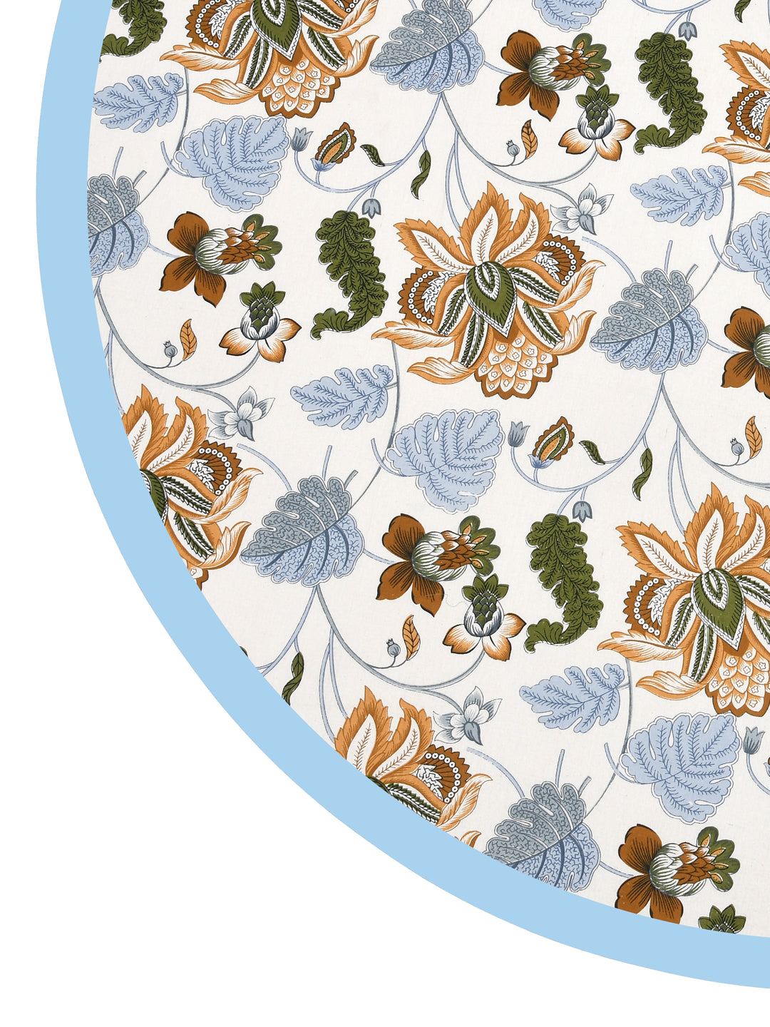 Cotton Round Table Cover - 6 seater- 60 inches