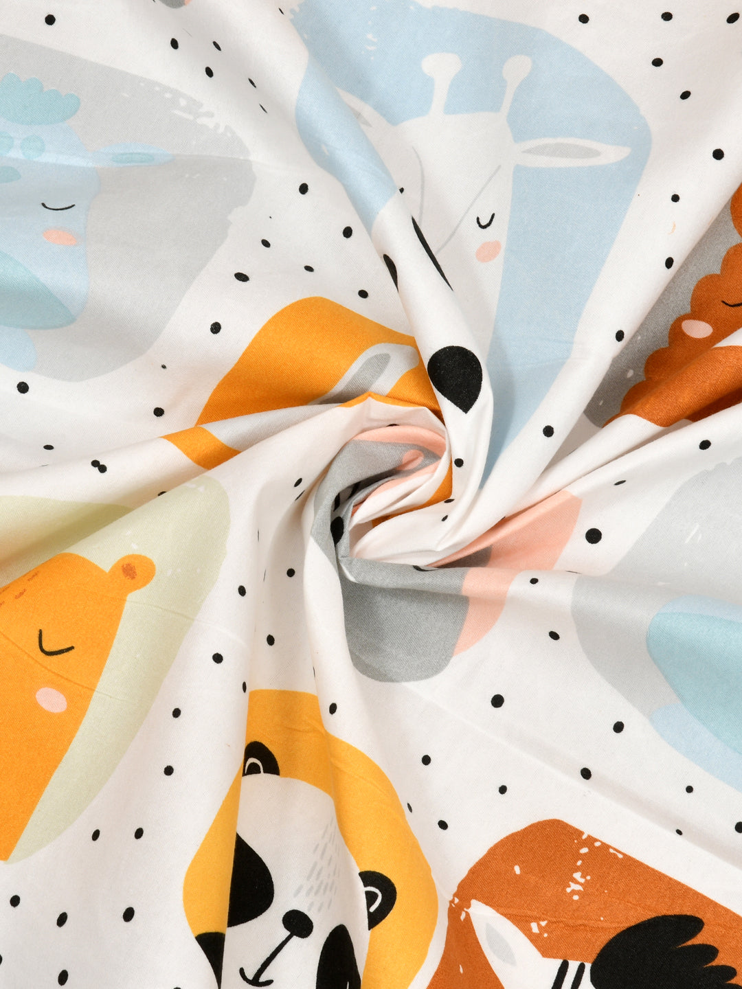 Polycotton Kids Print Single bedsheet with 1 Pillow Cover