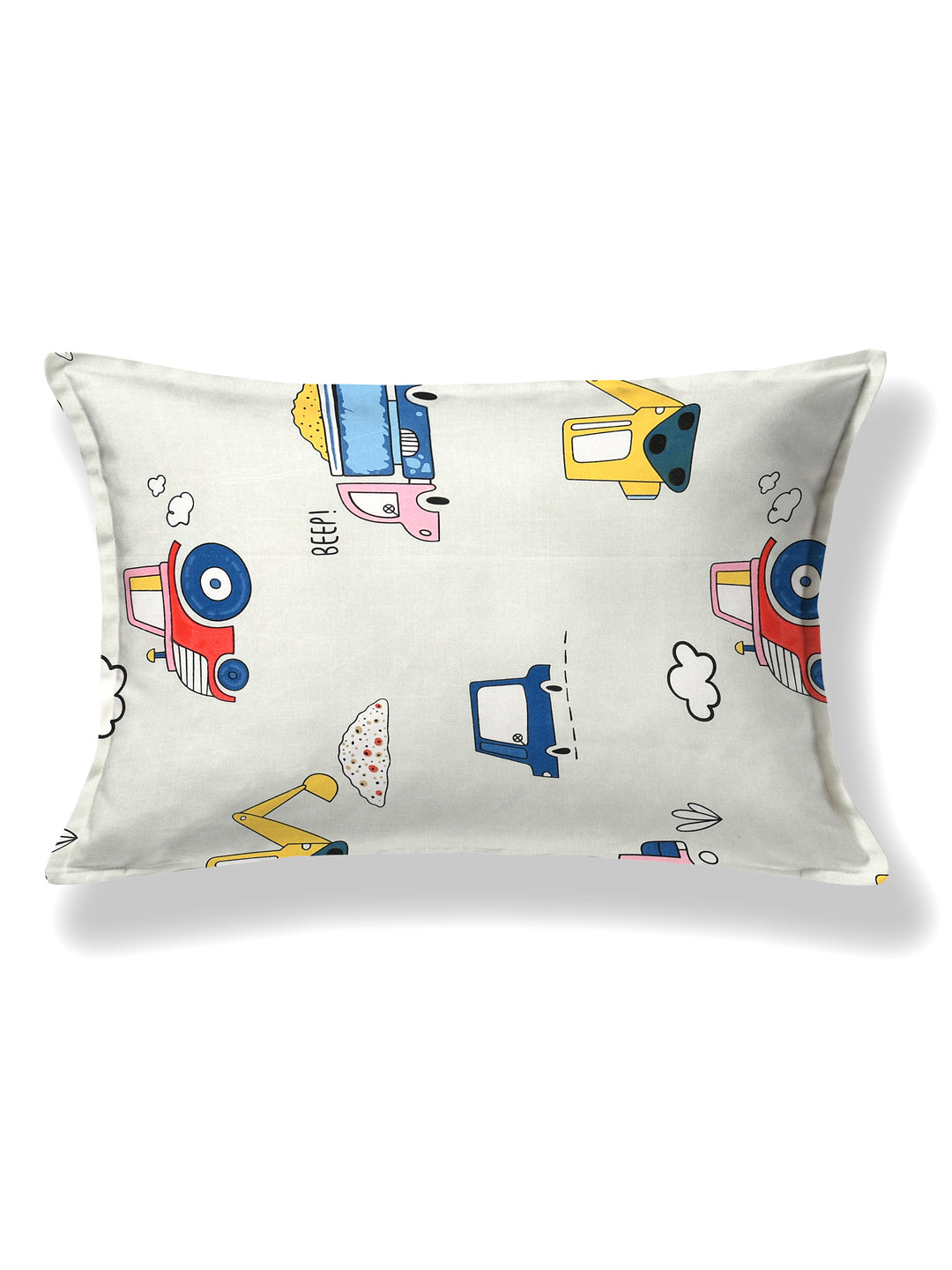Polycotton Kids Print Single bedsheet with 1 Pillow Cover