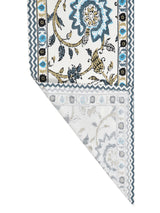 Handblock Printed Canvas Cotton Table Runner With Set Of 6 Mats