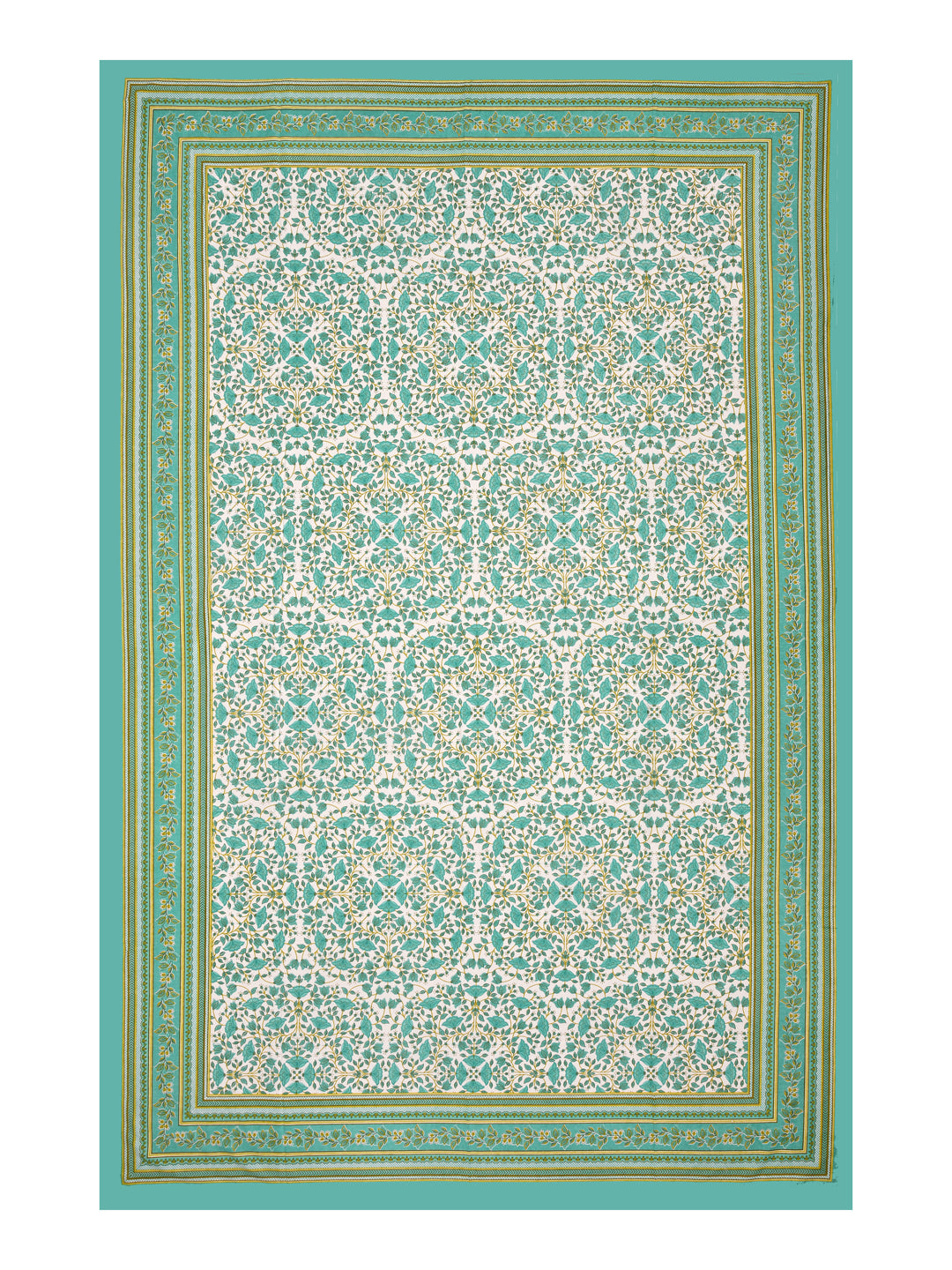 Cotton Floral Print Table Cloth 60X90 Inches - 6 Seater Dining Table