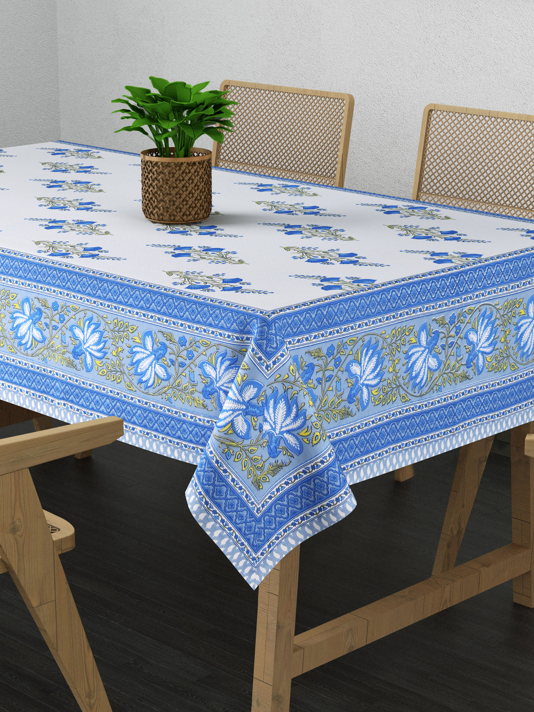 Floral Print Table Cloth 60X90 Inches - 6 Seater Dining Table
