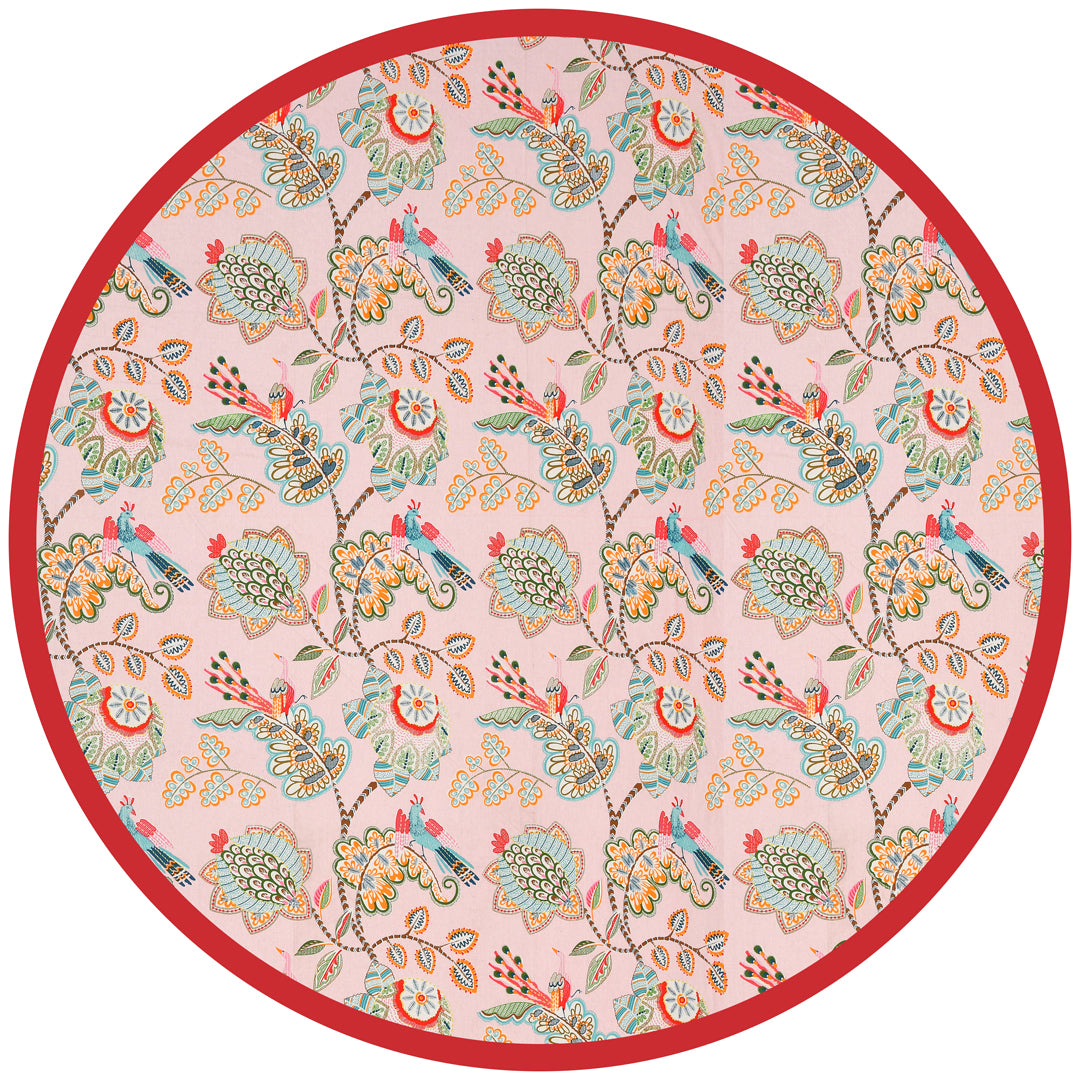 Cotton Round Table Cover - 6 seater- 60inches