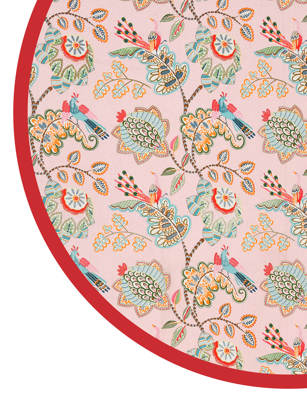 Cotton Round Table Cover - 6 seater- 60inches