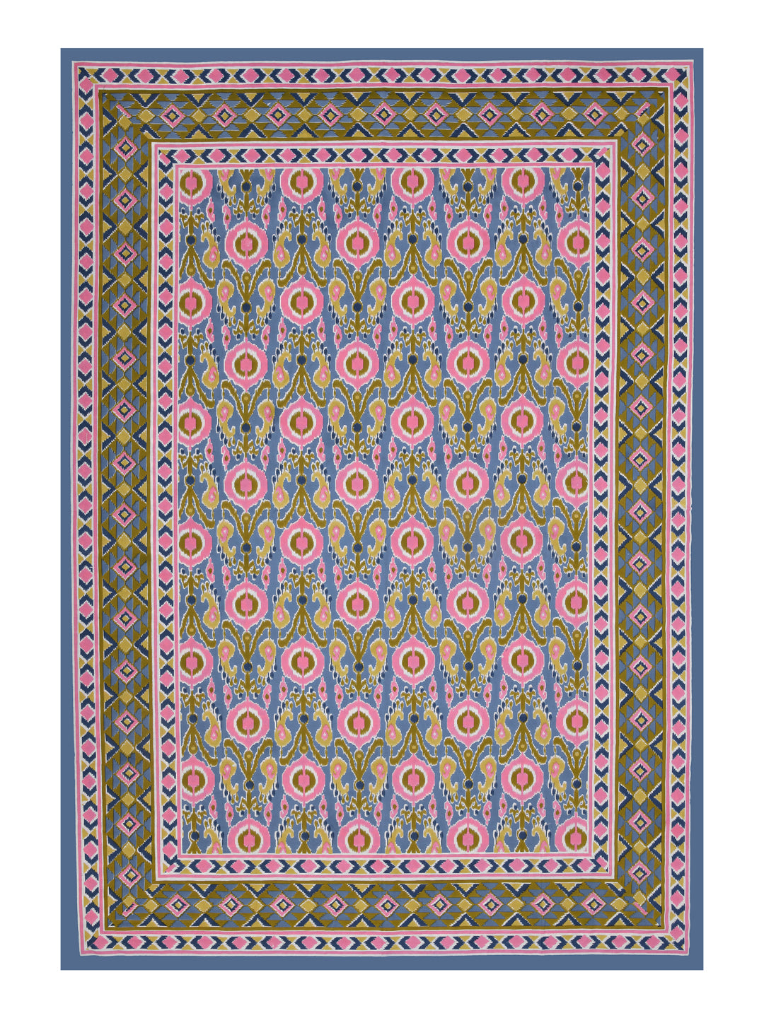 Cotton Floral Print Table Cloth 60X90 Inches - 6 Seater Dining Table