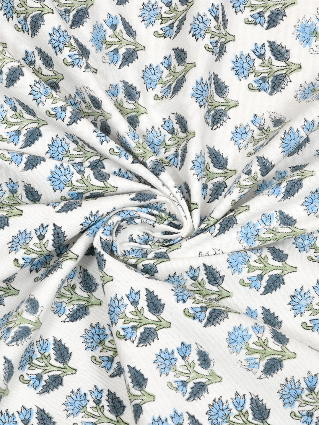 Handblock Printed Canvas Cotton Table Cloth 40X60 Inches - 4 Seater Dining Table-9