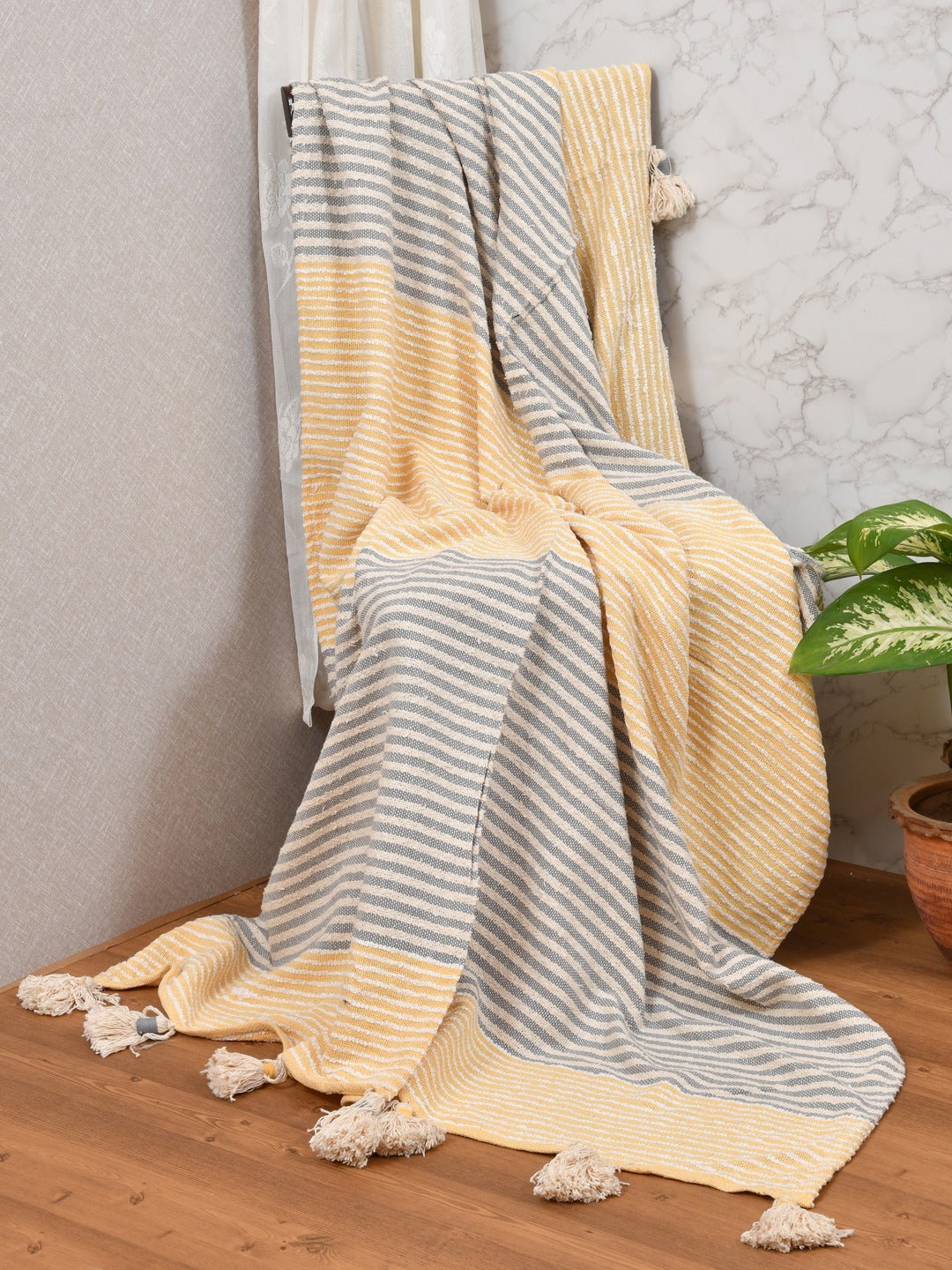 Bohemian Cotton Throw - 55X70 Inches