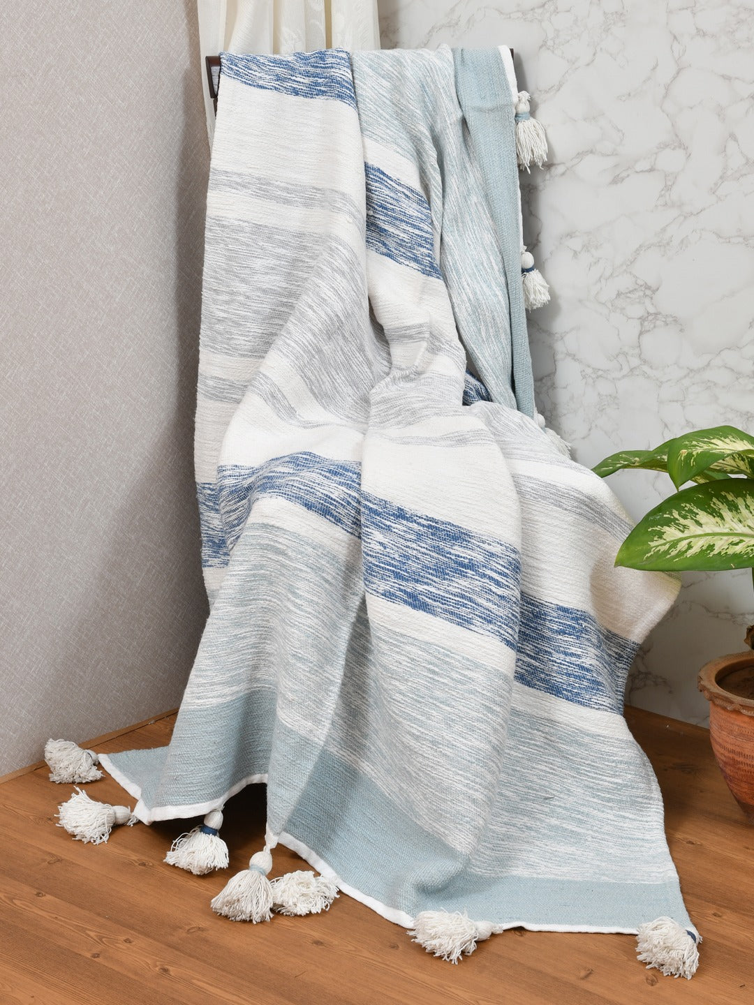 Bohemian Cotton Throw - 55X70 Inches