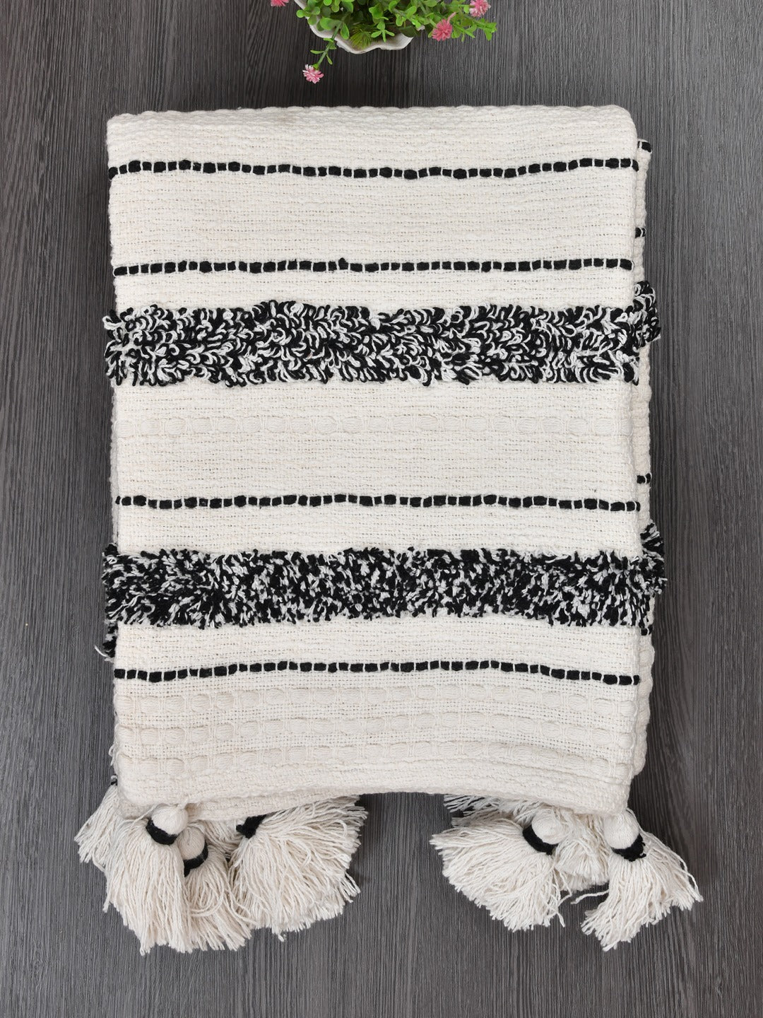 Bohemian Cotton Throw - 55X70 Inches