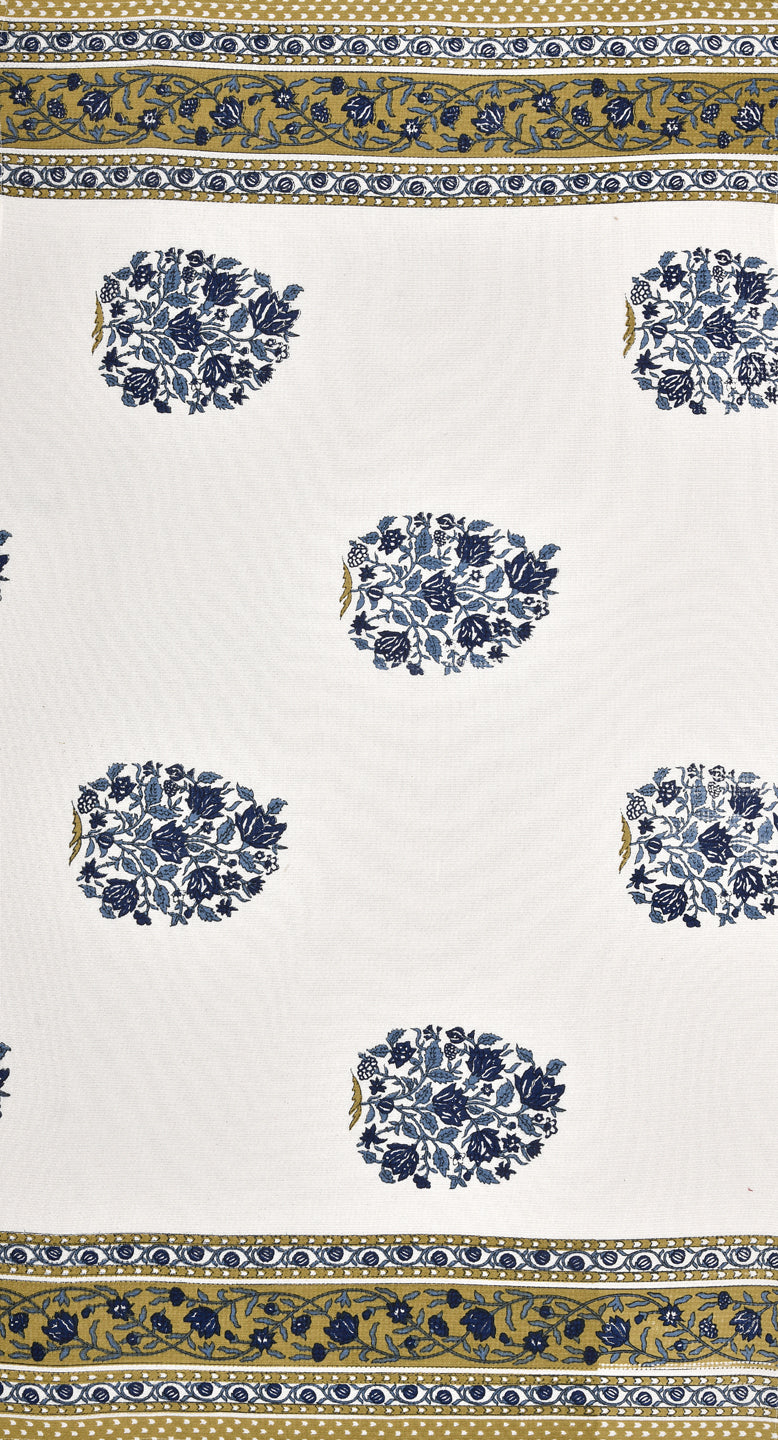 Hand Block Printed Honey Comb Cotton Hand Towel- Set of 2