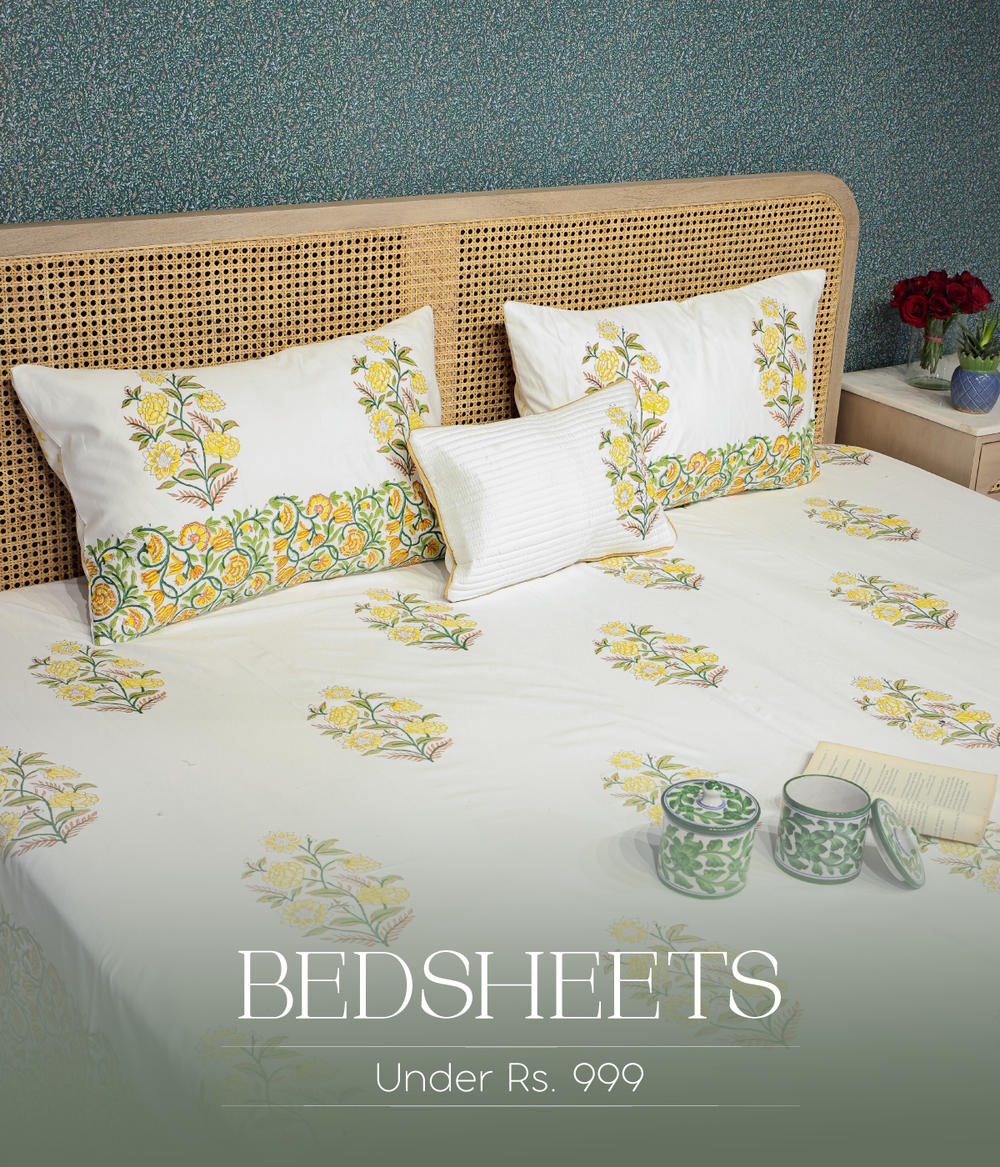 Banarasi Table Set with 1 Runner, 6 mats and 6 coasters Houseofgulab