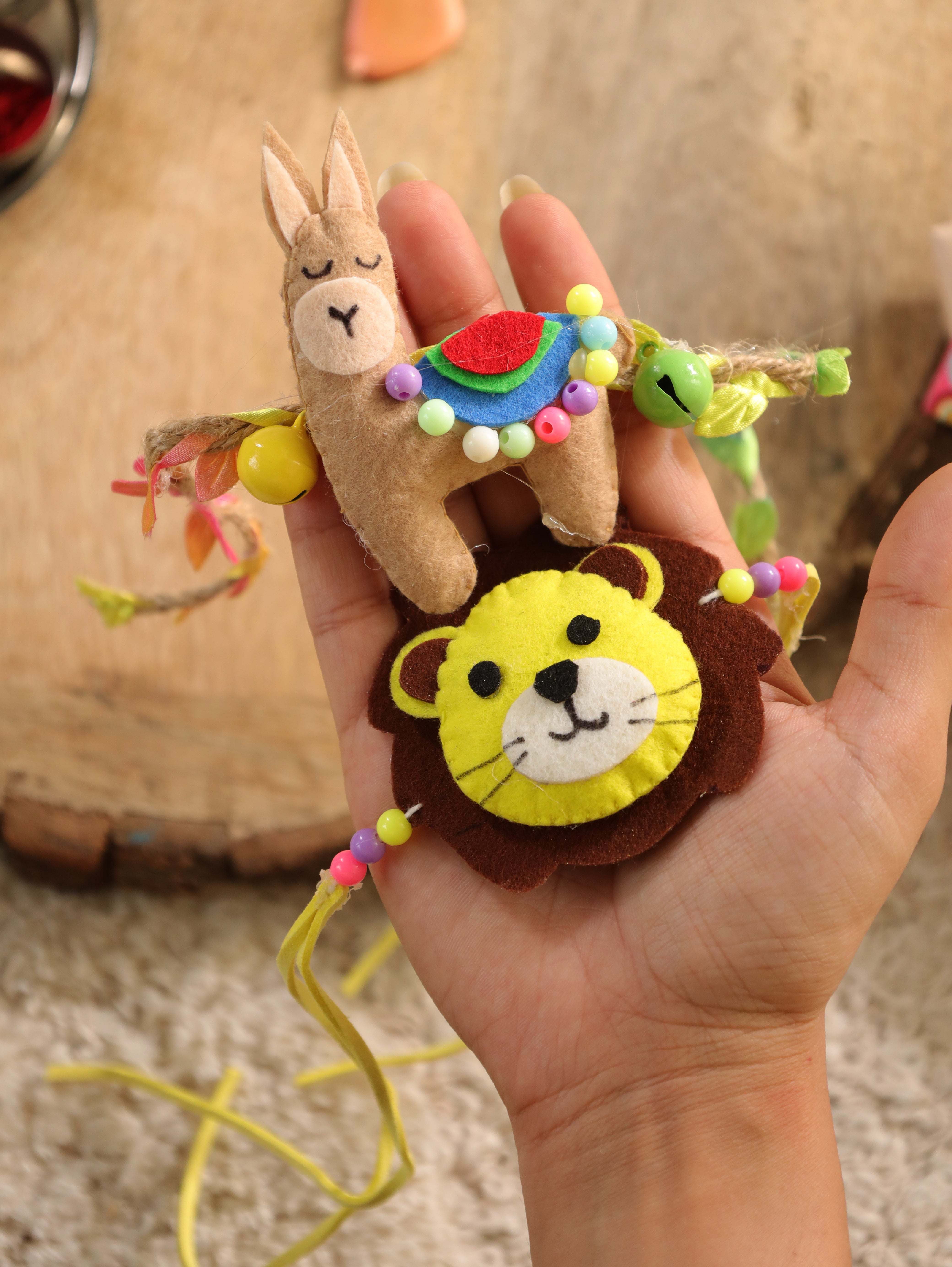 Kids Cute Rakhi Gift Box– Designer Rakhi Set with Roli Chawal for Raksha Bandhan