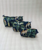 Set of 3 cosmetic bag/pouches with waterproof lining