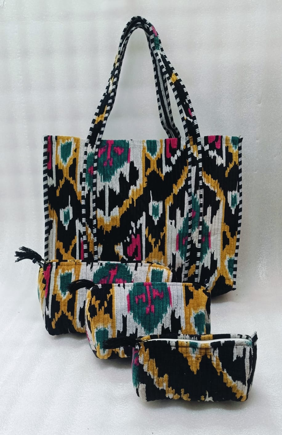 Tote Bag with set of 3 Pouches