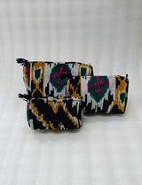 Set of 3 cosmetic bag/pouches