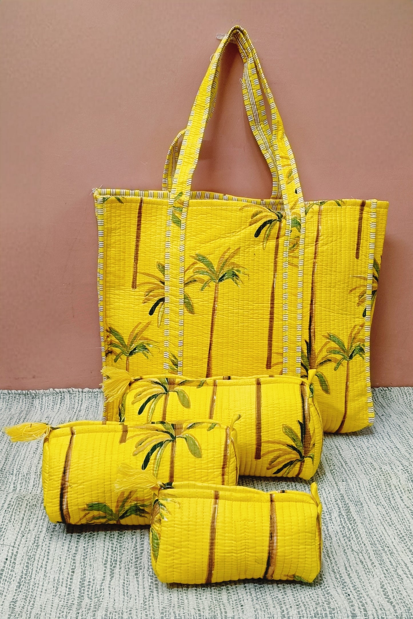 Tote Bag with set of 3 Pouches