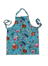 Cotton Unisex 1 Apron with 2 Microwave Gloves, 1 Roti Cover & 1 Microwave Pot Holder Trivets