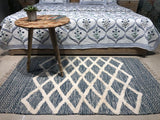 Self Pattern Cotton Rug - 5X3 ft
