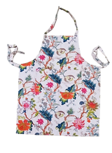 Cotton Unisex 1 Apron with 2 Microwave Gloves, 1 Roti Cover & 1 Microwave Pot Holder Trivets