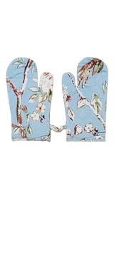 Cotton Unisex 1 Apron with 2 Microwave Gloves, 1 Roti Cover & 1 Microwave Pot Holder Trivets