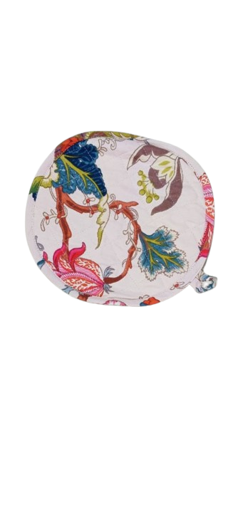 Cotton Unisex 1 Apron with 2 Microwave Gloves, 1 Roti Cover & 1 Microwave Pot Holder Trivets