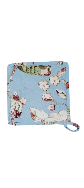 Cotton Unisex 1 Apron with 2 Microwave Gloves, 1 Roti Cover & 1 Microwave Pot Holder Trivets