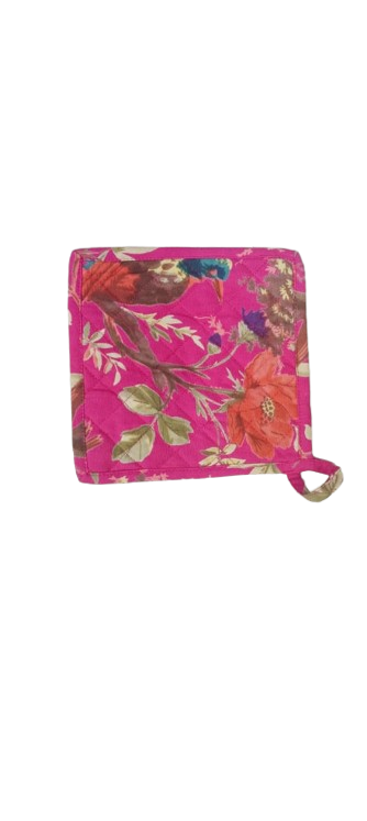 Cotton Unisex 1 Apron with 2 Microwave Gloves, 1 Roti Cover & 1 Microwave Pot Holder Trivets