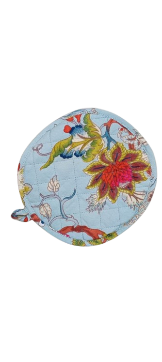 Cotton Unisex 1 Apron with 2 Microwave Gloves, 1 Roti Cover & 1 Microwave Pot Holder Trivets