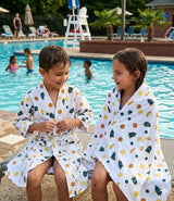 Kids Bathrobe and Bath-towel Gift Set with Box | 4-13 years