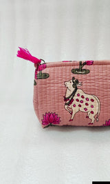 Set of 3 cosmetic bag/pouches with waterproof lining