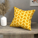 Handmade cotton applique work cushion cover - 16 X16 Inches