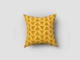 Handmade cotton applique work cushion cover - 16 X16 Inches