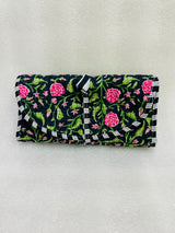 Handcrafted Travel Jewelry Organizer Roll | Artisan Fabric Jewelry Pouch