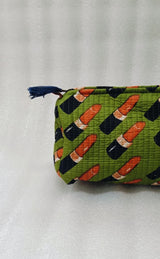 Set of 3 cosmetic bag/pouches with waterproof lining