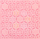 Handmade cotton applique work cushion cover - 16 X16 Inches
